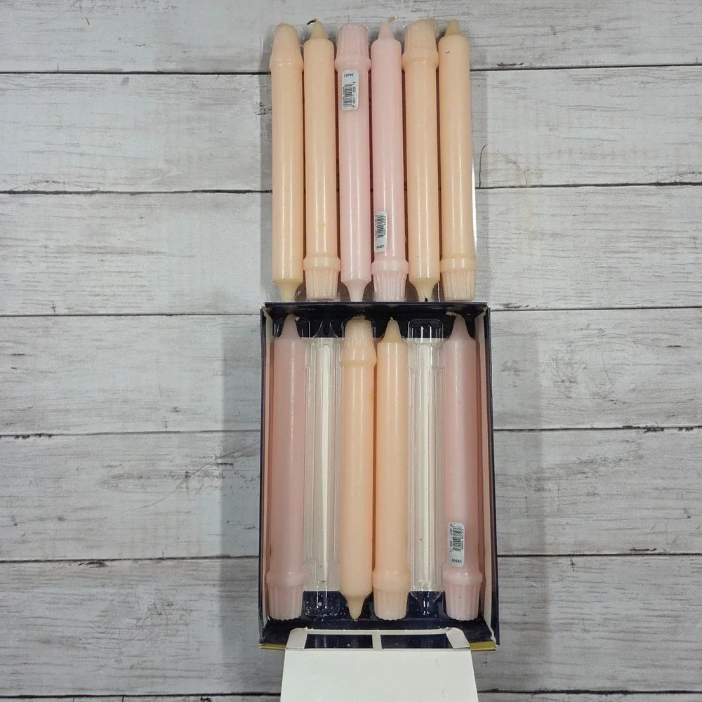 Colonial Candle Taper Candles 8in Pink Pink Confection‎ CC08 10pk